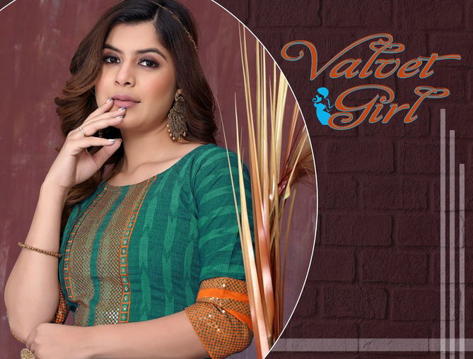 Beauty Queen Valvet Girl 1 Rayon Fancy Ethnic Wear Designer Kurti Collection